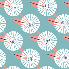 Fototapeta premium seamless pattern with flowers