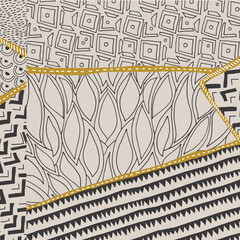 pattern with birds and flowers