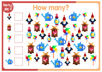 math card for children. studying numbers. children's logic problems. figurines for children. number. Funny animals. count the objects and write down their quantity