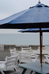 Beachside Umbrellas on a Calm Day