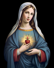 Immaculate heart of virgin Mary, mother of god © Zay WIn Htai