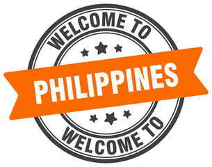 Welcome to Philippines stamp. Philippines round sign