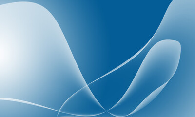 Bubbles, circles, liquid, floating on blue background with gradient and copy space.