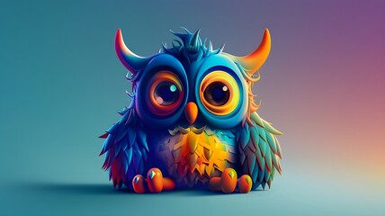 Naklejka premium A playful mascot design cleverly incorporated into a sophisticated logo mark, captured in sharp detail to create a memorable and engaging brand identity in HD resolution. 
