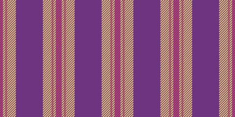 Primary fabric lines vertical, cool vector textile pattern. African background seamless texture stripe in eminence and yellow colors.
