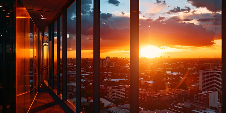 Employee relaxing activities wallpaper with sunset and nature employee leisure time with sunset bac
