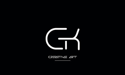 GK, KG, G, K abstract letters logo monogram