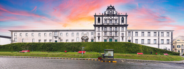 Church of Saint Salvador and the museum of Horta, Faial, Azores, Portugal