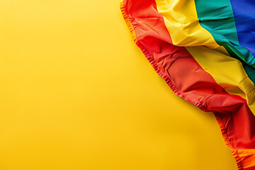 Obraz premium Vibrant rainbow LGBTQ pride background: Blank space for design and expression