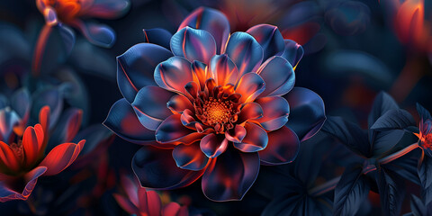 Flower with intricate petals and vibrant colors

