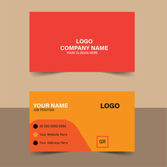 Creative and modern business card template modern name card horizontal simple clean template vector design Double-sided creative business card Business card for business and personal use Vector illust