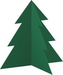Obraz premium Paper Art 3D Christmas Tree