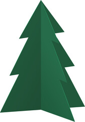 Obraz premium Paper Art 3D Christmas Tree