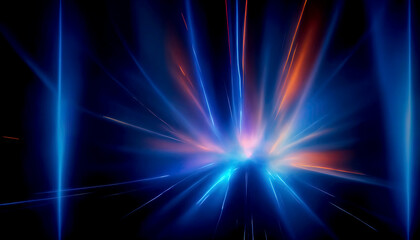 Beautiful blue abstract shimmering space background
