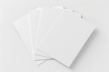 Paper Mockup on Isolated Background created with Generative AI