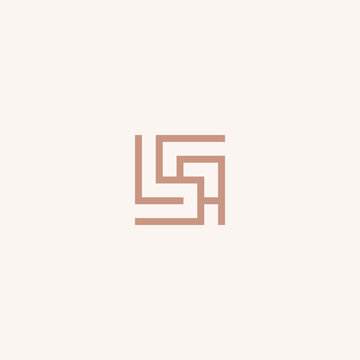 LSA monogram logo in square shape.