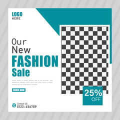 Shopping and Fashion Sale Social Media Post. Autumn Fashion Social Media Post Layouts for web and ads