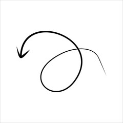 Modern Scrible Abstract Line Vector Element