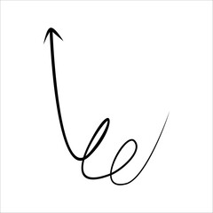 Modern Scrible Abstract Line Vector Element