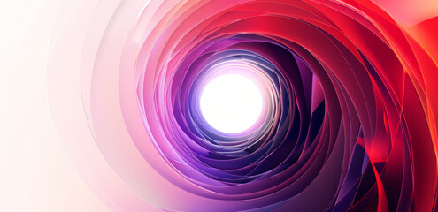 Futuristic abstract gradient tunnel background with vibrant colors