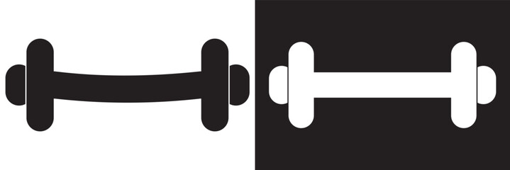 Dumbbell Icon - Vector Illustration