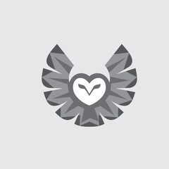 The modern owl logo design looks cool and luxurious