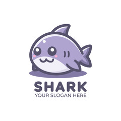 Cute Shark Logo Design