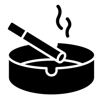 smoking glyph icon