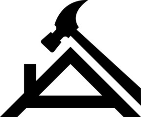 hammer,construction icon vector template on white