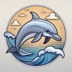 Obraz premium dolphin illustration