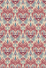 vector floral seamless pattern illustration 