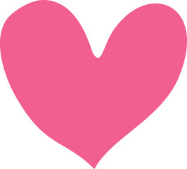 pink heart shape isolated