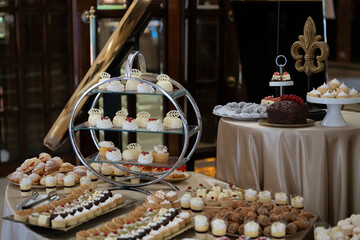 sweets in restaurant