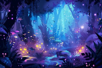 Dreamy Jungle Scene