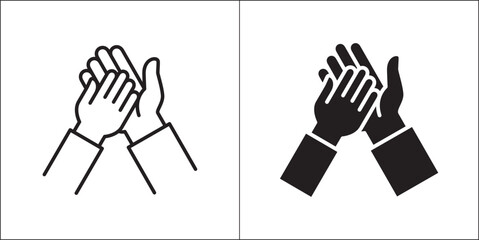 Helping hand icons. Lend a hand symbol. Icon for charity, donation, compassion, solidarity and humanitarian. Vector Stock logo illustration in flat and line design style.