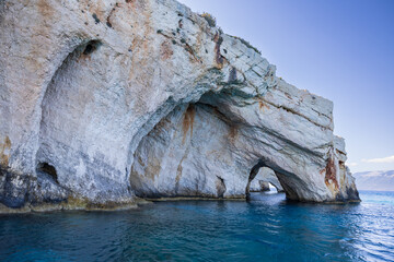 Blue caves in Zakynthos, Greece