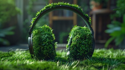 A verdant melody sprouts from the earth, a symphony of nature's harmony