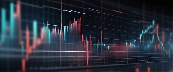 blurred digital background Currency Stock and Exchange Charts for Financial and Economic Display
