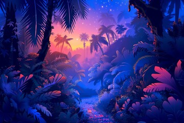 Jungle Dreamscape Background