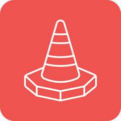Fototapeta premium Traffic Cone Icon