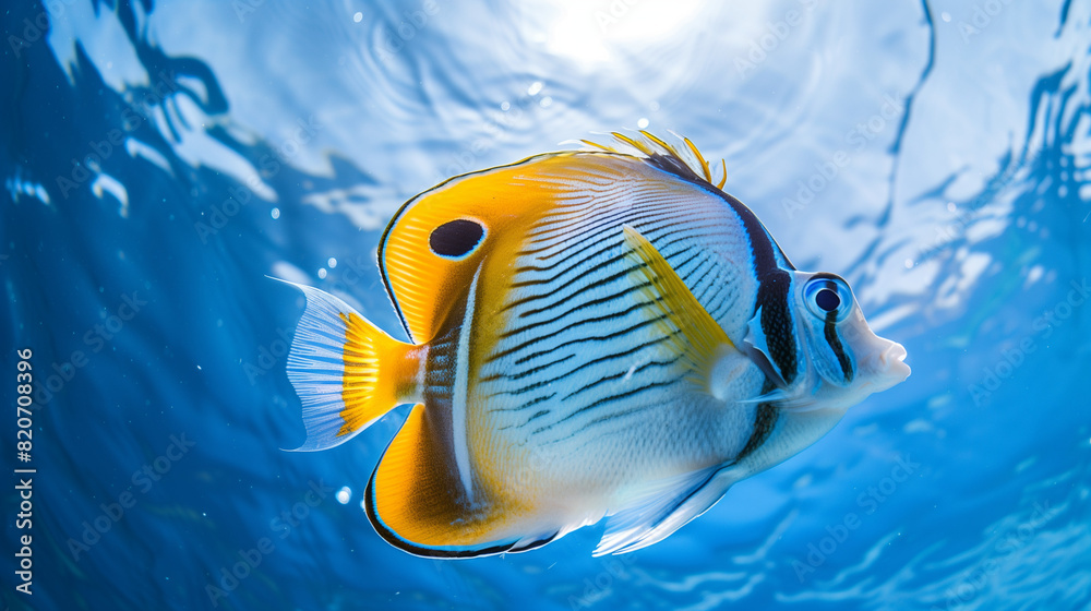 Poster Lord howe butterflyfish fish underwater