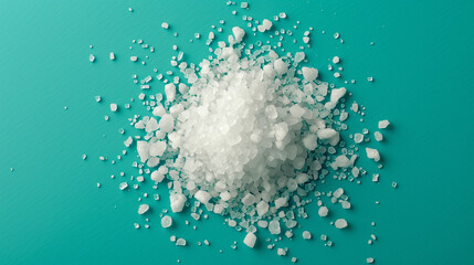 Pile of White Sugar on Green Table