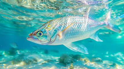 Fototapeta premium Surmullet fish underwater