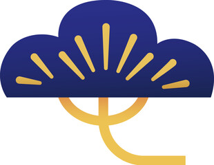 Blue Tree in traditional Chinese Style