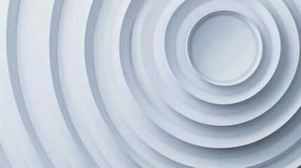Obraz premium Simple minimalist background featuring concentric circles in soft tones, abstract theme, calming, Multilayer, geometric design backdrop
