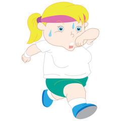 Fat girl running