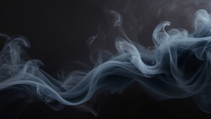Dark background with smoke, generative ai