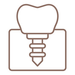Dental Implant Icon