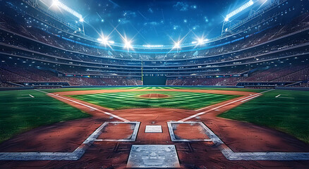 Baseball sports grand arena.