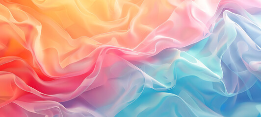 Obraz premium flat design side view hightech fabric theme water color colored pastel